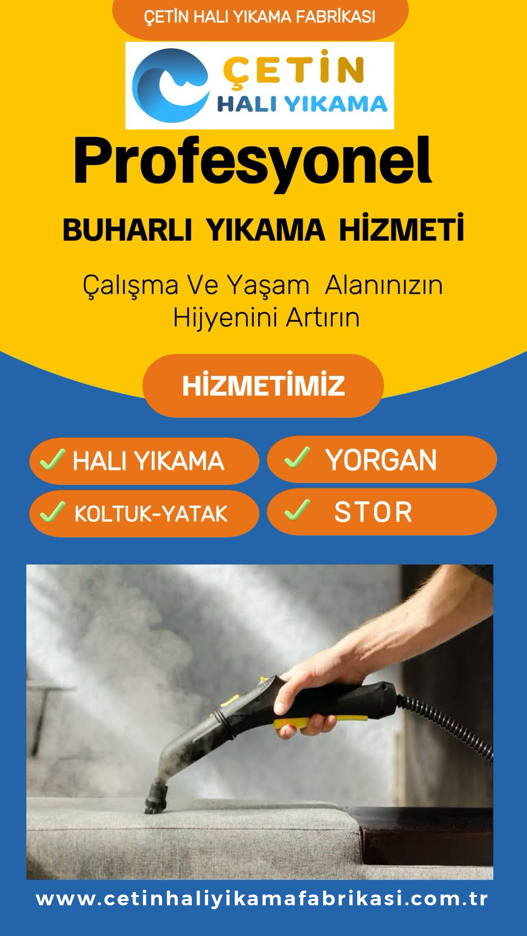 Buharlı Yıkama Hizmeti